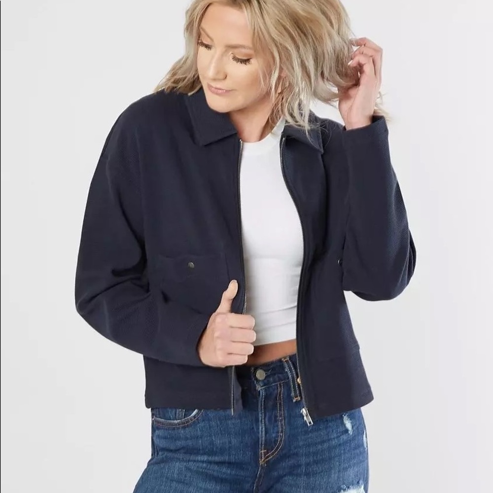 RVCA busdriver ribbed women’s cropped jacket